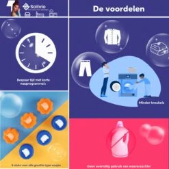 Salivio Laundryballs - 8x Wasbol Set - Huisdieren Haar Verwijderen - Wasbollen - Drogerballen - Energiebesparend - Wasverzachter - Milieuvriendelijk Wassen 9 Salivio Laundryballs - 8x Wasbol Set - Huisdieren Haar Verwijderen - Wasbollen - Drogerballen - Energiebesparend - Wasverzachter - Milieuvriendelijk Wassen -Schoonmaakmiddelen Korting 1200x1200 533