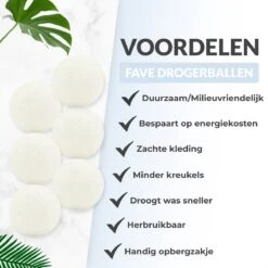 FAVE Drogerballen XL - 6 Stuks - Inclusief Opbergzakje - Wasbol - Wasballen - Doseerbol - Droogballen - Duurzaam 11 FAVE Drogerballen XL - 6 Stuks - Inclusief Opbergzakje - Wasbol - Wasballen - Doseerbol - Droogballen - Duurzaam -Schoonmaakmiddelen Korting 1200x1200 548