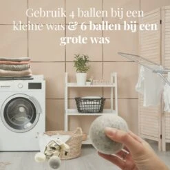 Goodlifehacks Originele XL 6 Stuks Drogerballen - Wasbollen - Wasverzachter - Zero Waste Dryerballs - Duurzaam - Herbruikbare Droogballen - Wit & Grijs - Energie Besparen -Schoonmaakmiddelen Korting 1200x1200 552