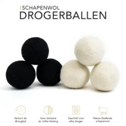 STEAMRS - 6x Wasdrogerballen - 100% Schapenwol - Verkort Droogtijd - Zachtere & Kreukloze Was 8 STEAMRS - 6x Wasdrogerballen - 100% Schapenwol - Verkort Droogtijd - Zachtere & Kreukloze Was -Schoonmaakmiddelen Korting 1200x1200 615