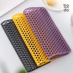 BODO Gootsteenmat Siliconen Donker Grijs - 34.5 X 34.5 Cm - Keuken Accessoires - Gootsteen Beschermer - Onderzetters Siliconen - Anti Kras -Schoonmaakmiddelen Korting 1200x1200 834