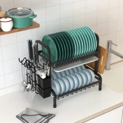 Dish Drying Rack Drainer Afdruiprek Metaal Afvoerafdruiprek Met Druppelbak Black Decker Droogrek Zwart Afdruiprek Brabantiaafdruiprek Metaal Muur -Schoonmaakmiddelen Korting 1200x1200 874