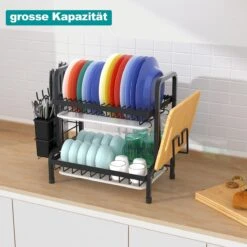 Dish Drying Rack Drainer Afdruiprek Metaal Afvoerafdruiprek Met Druppelbak Black Decker Droogrek Zwart Afdruiprek Brabantiaafdruiprek Metaal Muur -Schoonmaakmiddelen Korting 1200x1200 875