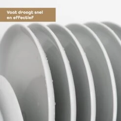 Baulk® - Afdruiprek - Afdruiprek Met Lekbak - Afwas - Droogrek Afwas - RVS - Bestekbak - Modern -Schoonmaakmiddelen Korting 1200x1200 890