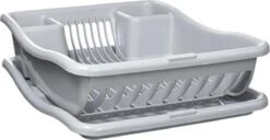 Curver Afdruiprek Met Met Lekbak Plateau - Kliksysteem - Afdruiprek Voor Afwas - Vaatwas Rek - Afdruiprek - 38x29x8,5 Cm - 2 Stuks -Schoonmaakmiddelen Korting 1200x622 1
