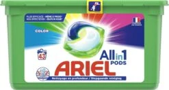 Ariel All In 1 Wasmiddel Pods Kleur Color - 3x43 Wasbeurten - Voordeelverpakking 15 Ariel All In 1 Wasmiddel Pods Kleur Color - 3x43 Wasbeurten - Voordeelverpakking -Schoonmaakmiddelen Korting 1200x640 1