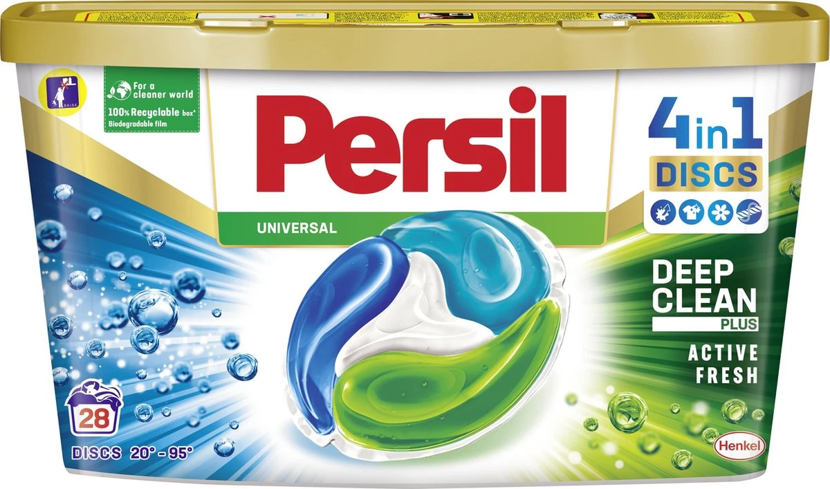 Persil® Persil 4in1 Discs Universal Wascapsules - Wasmiddel Capsules - Voordeelverpakking - 6 X 28 Wasbeurten 2 Persil® Persil 4in1 Discs Universal Wascapsules - Wasmiddel Capsules - Voordeelverpakking - 6 X 28 Wasbeurten - Afbeelding 2