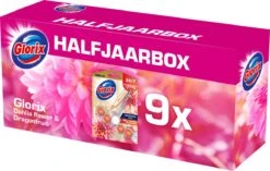 Glorix Aroma Lux Dahlia Flower & Dragonfruit - 9 Toiletblokken - Halfjaarbox - Voordeelverpakking -Schoonmaakmiddelen Korting 1200x761 4