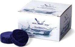 StarBlueDisc 12 Stuks Toiletblokjes Halfjaar Verpakking Blauw -Schoonmaakmiddelen Korting 1200x765
