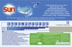 SUN® Sun All-in-1 Normaal Vaatwastabletten - 7 X 25 Tabletten - Voordeelverpakking -Schoonmaakmiddelen Korting 1200x786