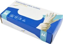 Merkloos Wegwerp Handschoenen - Vinyl Handschoenen - Poedervrij - Wit - Maat M - 100 Stuks -Schoonmaakmiddelen Korting 1200x840 1