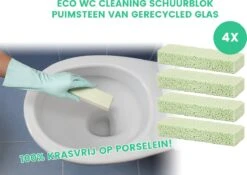 4x Puimsteen- Cleaningblock WC - Ontkalken Zonder CHEMIE - Enkel Geschikt Voor Porselein !!