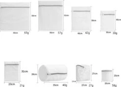 Product Depot Waszakken Voor Wasgoed - Waszak - Waszakje Lingerie - Wastas - Set Van 8 -Schoonmaakmiddelen Korting 1200x858 1