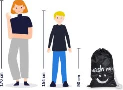 Wonair - Waszak Groot - 60x90cm - Zwart - Met Trekkoord En Draagband 13 Wonair - Waszak Groot - 60x90cm - Zwart - Met Trekkoord En Draagband -Schoonmaakmiddelen Korting 1200x877