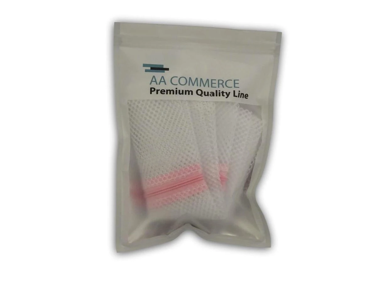 Waszak Set Van 3 Stuks Met Rits - BH/Lingerie/Sokken/Schoenen Wasnet Waszakjes Laundry Bag - Waszakken - Klein/Medium/Groot 2 Waszak Set Van 3 Stuks Met Rits - BH/Lingerie/Sokken/Schoenen Wasnet Waszakjes Laundry Bag - Waszakken - Klein/Medium/Groot - Afbeelding 2