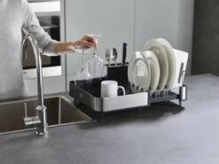 Extend Steel Uitschuifbaar Afdruiprek - Grijs - Joseph Joseph -Schoonmaakmiddelen Korting 1200x900 14