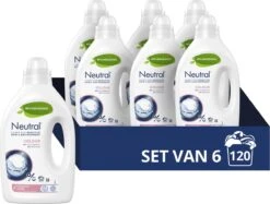 Schoonmaakmiddelen Korting 31 Neutral Vloeibaar Wasmiddel Kleur - 6 X 20 Wasbeurten - Voordeelverpakking