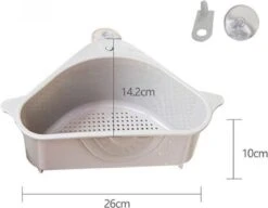 Merkloos Gootsteenorganiser Grijs - Sponshouder - Aanrecht Organiser - Vaatdoek Houder - Gootsteen Organiser - Gootsteen Bakje - Gootsteen Organiser- Gootsteenorganiser - Gootsteen Houder - Gootsteenzeef -Schoonmaakmiddelen Korting 1200x932