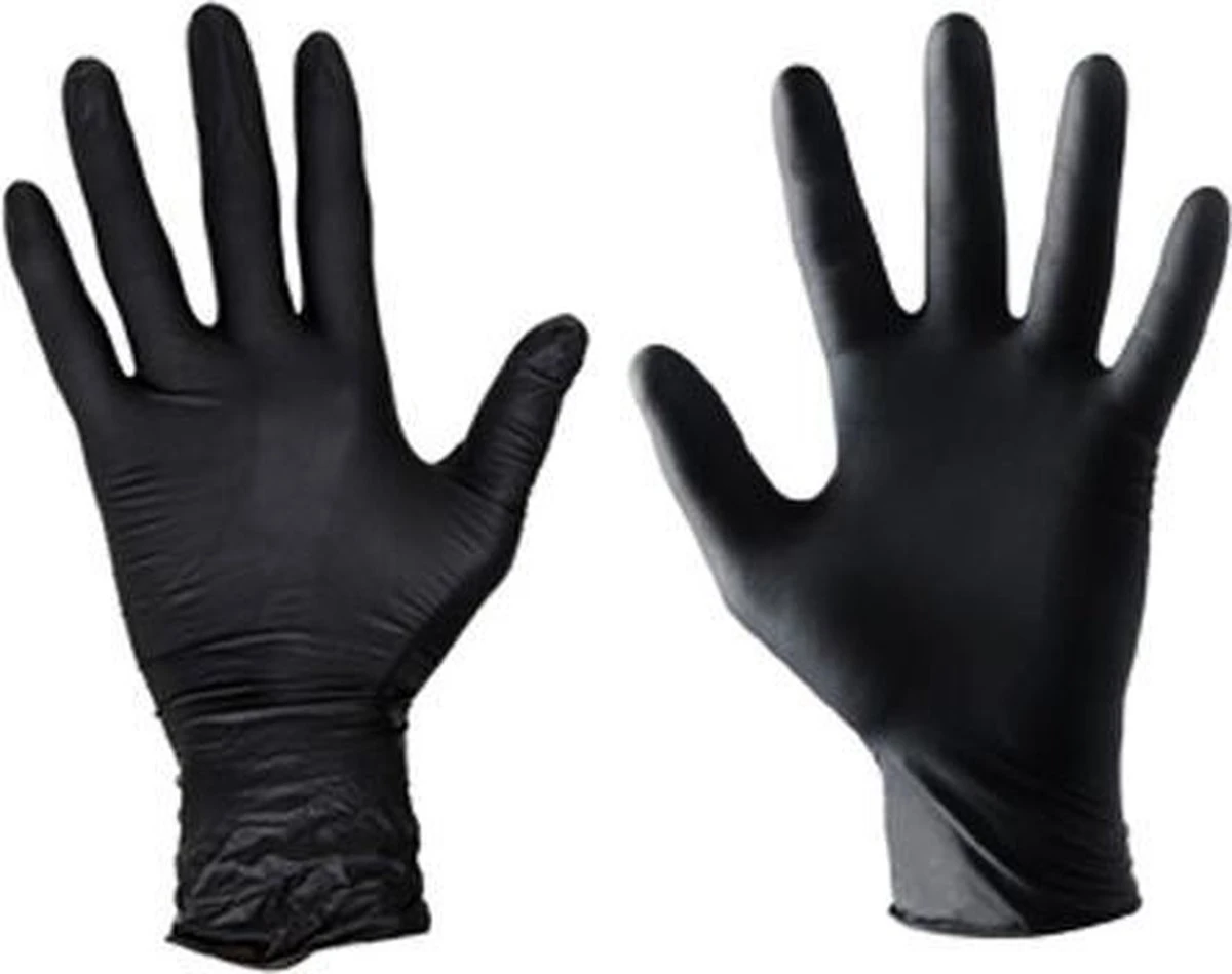 Handschoenen Wegwerp Nitril - Latex Vrij - Ongepoederd - Zwart - Maat L - 100 Stuks 5 Handschoenen Wegwerp Nitril - Latex Vrij - Ongepoederd - Zwart - Maat L - 100 Stuks - Afbeelding 5