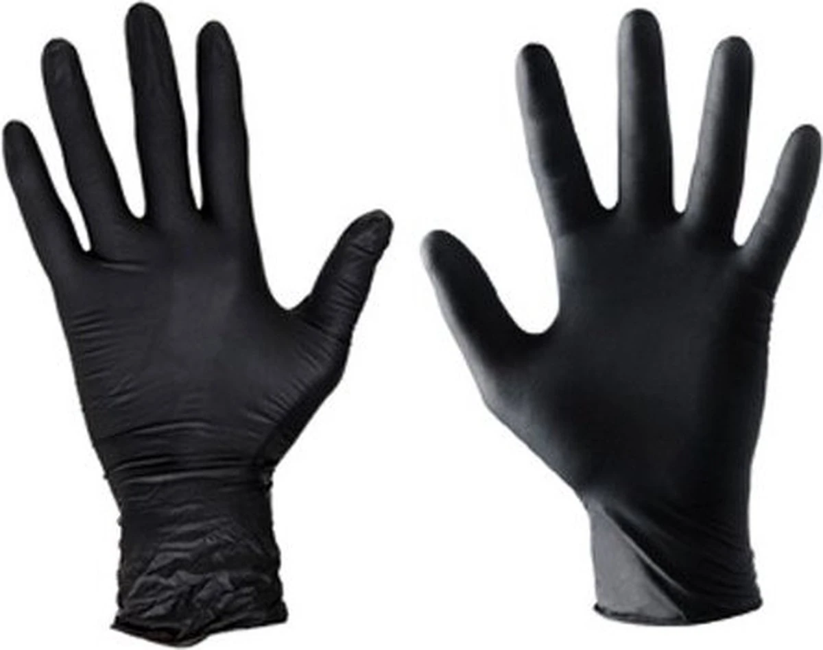 Merkloos Handschoenen Wegwerp Nitril - Latex Vrij - Ongepoederd - Zwart - Maat M - 100 Stuks 3 Merkloos Handschoenen Wegwerp Nitril - Latex Vrij - Ongepoederd - Zwart - Maat M - 100 Stuks - Afbeelding 3
