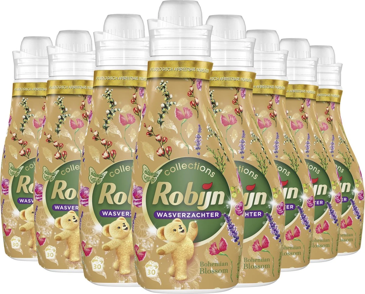 Robijn Collections Bohemian Blossom Wasverzachter - 8 X 30 Wasbeurten - Voordeelverpakking 2 Robijn Collections Bohemian Blossom Wasverzachter - 8 X 30 Wasbeurten - Voordeelverpakking - Afbeelding 2