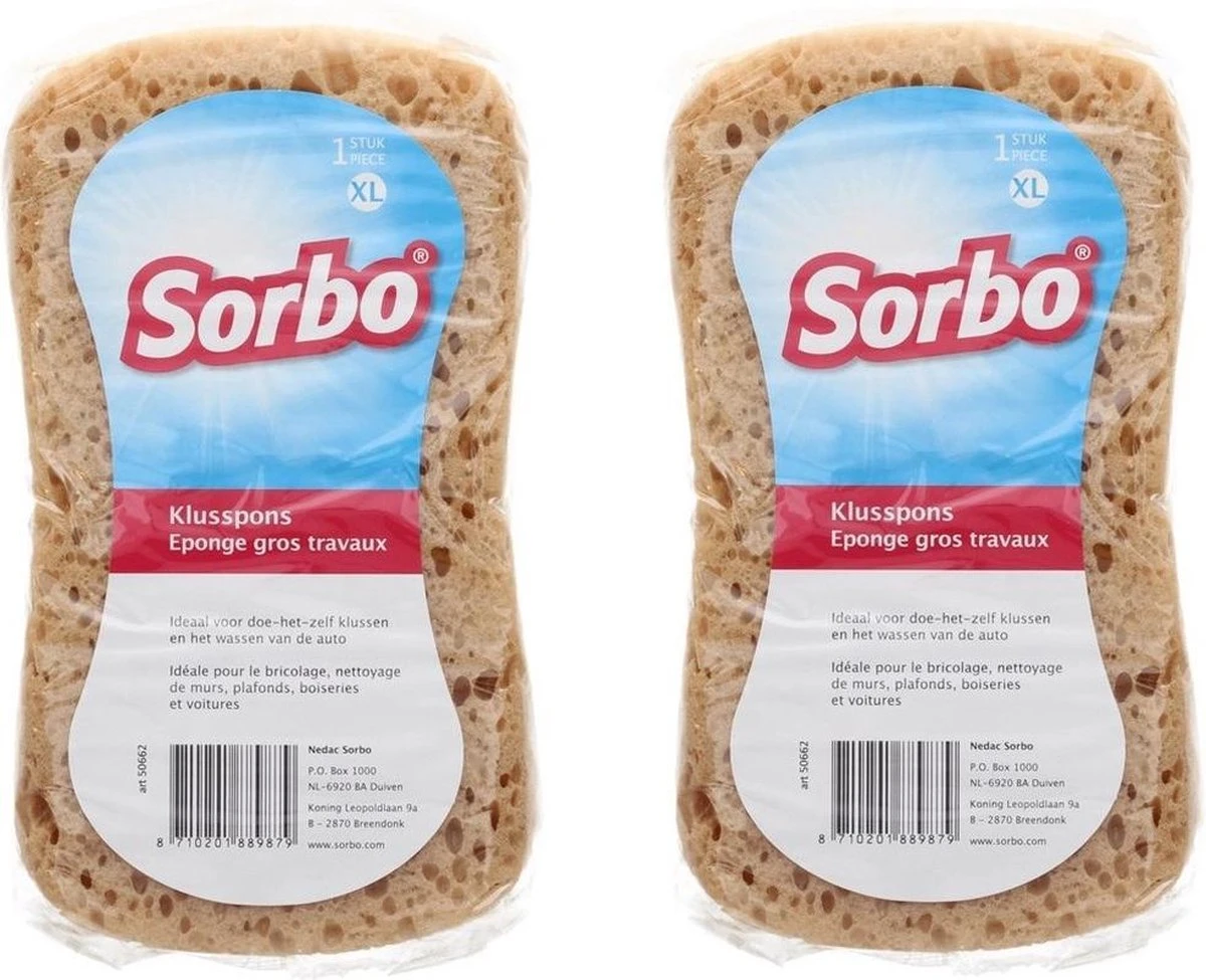 2x Grote Sorbo Schoonmaakspons / Viscose Autospons 20 X11 Cm - Schoonmaakartikelen / Auto Wassen 1 2x Grote Sorbo Schoonmaakspons / Viscose Autospons 20 X11 Cm - Schoonmaakartikelen / Auto Wassen