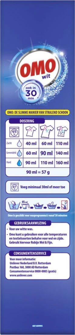 Omo Wit XXL Waspoeder 80 Wasbeurten 14 Omo Wit XXL Waspoeder 80 Wasbeurten -Schoonmaakmiddelen Korting 271x1200