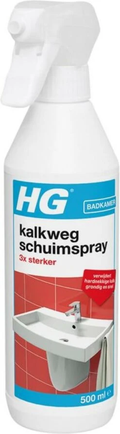 HG Kalkweg Schuimspray 3x Sterker - 500ml - Verwijdert Extreme Kalkresten - 100% Opgelost, 100% Resultaat -Schoonmaakmiddelen Korting 333x1200 2