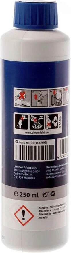 Bosch / Siemens Vaatwasser Reiniger - 250 Ml -Schoonmaakmiddelen Korting 338x1200