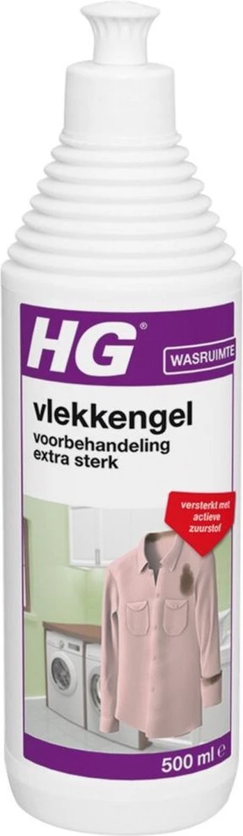 HG Vlekken Voorbehandeling Gel Extra Sterk - 500 Ml - Verwijdert De Allerergste Vlekken = Met Actieve Zuurstof 6 HG Vlekken Voorbehandeling Gel Extra Sterk - 500 Ml - Verwijdert De Allerergste Vlekken = Met Actieve Zuurstof - Afbeelding 6