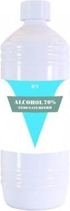 BTS 70% Gedenatureerde Alcohol 1000ML -Schoonmaakmiddelen Korting 401x1200 1