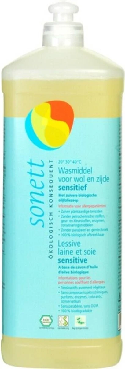 Sonett Wasmiddel Wol & Zijde 1 Sonett Wasmiddel Wol & Zijde