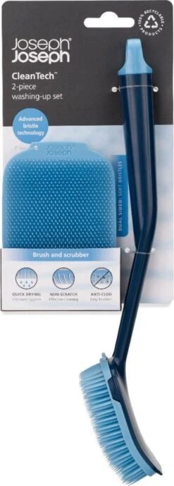 Joseph Joseph CleanTech Afwasborstel En Schrobber Set - Kunststof -Schoonmaakmiddelen Korting 431x1200