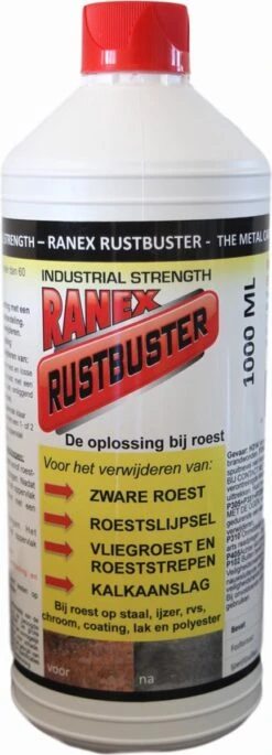Ranex Rustbuster - Roestverwijderaar 1 Liter 19 Ranex Rustbuster - Roestverwijderaar 1 Liter -Schoonmaakmiddelen Korting 433x1200 1