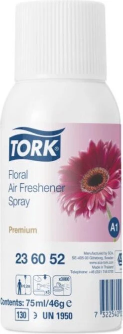 Tork Navulling Voor Luchtverfrisser Bloemen Systeem A1 Flacon Van 75 Ml -Schoonmaakmiddelen Korting 442x1200