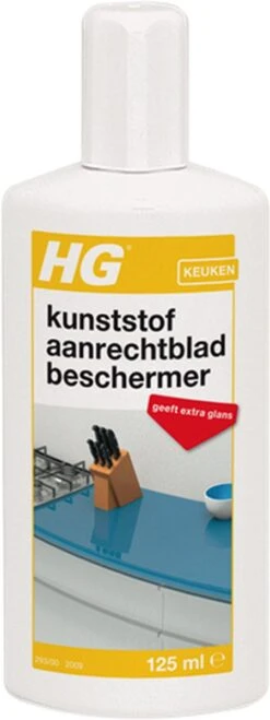 HG Kunststof Aanrechtbladbeschermer - 125ml - Voor Kunststof Oppervlakken -Schoonmaakmiddelen Korting 450x1200 1