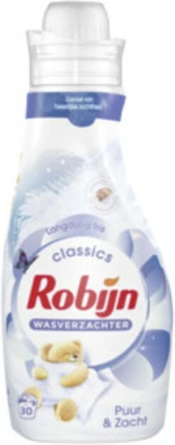 Robijn Puur & Zacht Wasverzachter - 8 X 30 Wasbeurten - Voordeelverpakking -Schoonmaakmiddelen Korting 471x1200 1