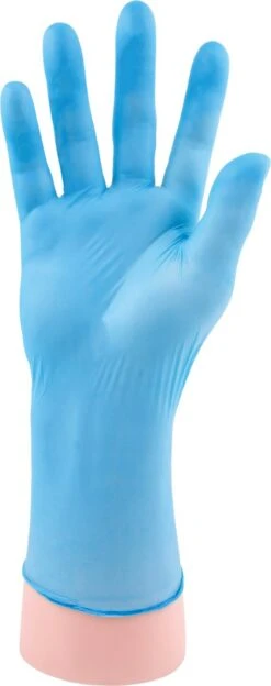 Glove Nitrile - Handschoen Wegwerp Nitrile - Huishoudhandschoen Wegwerp - Plastic Handschoen - 100 Stuks Wegwerphandschoen Maat L