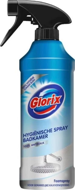 Glorix Hygiënische Badkamer Foamspray - 6 X 500 Ml - Voordeelverpakking -Schoonmaakmiddelen Korting 476x1200 2