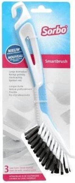 Set Van 2 Sorbo Smartbrush Afwasborstels Blauw/wit - Afwassen Afwasborstel - Huishoudelijke Keukenaccessoires -Schoonmaakmiddelen Korting 490x1200