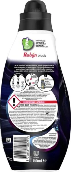 Robijn Klein & Krachtig Black Velvet Vloeibaar Wasmiddel - 8 X 19 Wasbeurten - Voordeelverpakking 12 Robijn Klein & Krachtig Black Velvet Vloeibaar Wasmiddel - 8 X 19 Wasbeurten - Voordeelverpakking -Schoonmaakmiddelen Korting 495x1200 6