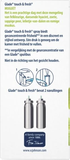 Glade By Brise Touch & Fresh Muguet Navulling - 2 Stuks -Schoonmaakmiddelen Korting 527x1200 3