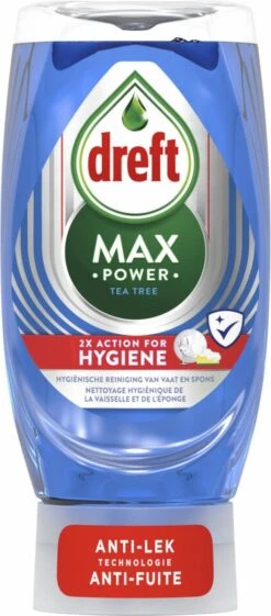 8x Dreft Max Power Afwasmiddel Extra Hygiëne 370 Ml -Schoonmaakmiddelen Korting 528x1200 1