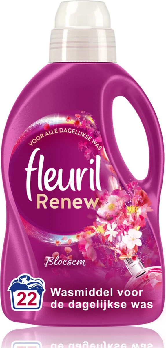 4x Fleuril Wasmiddel Renew Bloesem 1,32 Liter 2 4x Fleuril Wasmiddel Renew Bloesem 1,32 Liter - Afbeelding 2