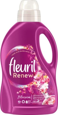Schoonmaakmiddelen Korting 23 4x Fleuril Wasmiddel Renew Bloesem 1,32 Liter