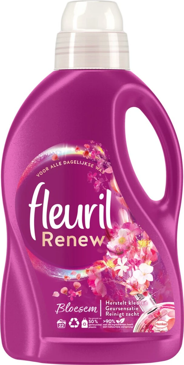 4x Fleuril Wasmiddel Renew Bloesem 1,32 Liter 1 4x Fleuril Wasmiddel Renew Bloesem 1,32 Liter