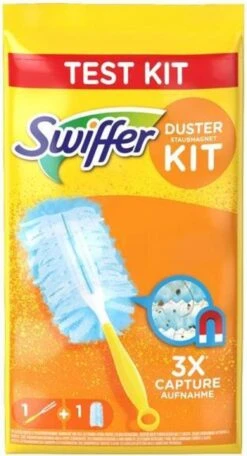 Swiffer Stof Magneet Starter Kit (handle + 1 Linnen) -Schoonmaakmiddelen Korting 650x1200