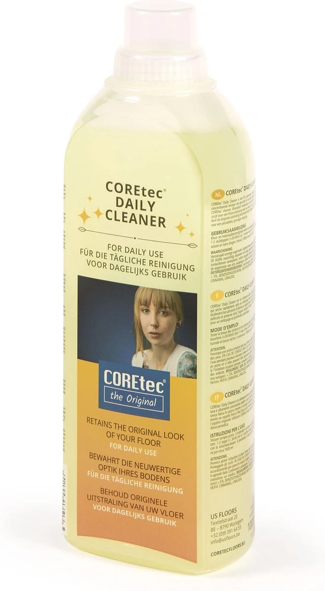 Coretec Daily Cleaner, Fles, 1 Liter 1 Coretec Daily Cleaner, Fles, 1 Liter