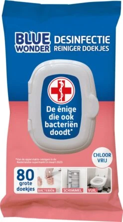 Blue Wonder Desinfectie Reinigingsdoekjes - 80 Stuks -Schoonmaakmiddelen Korting 667x1200 6
