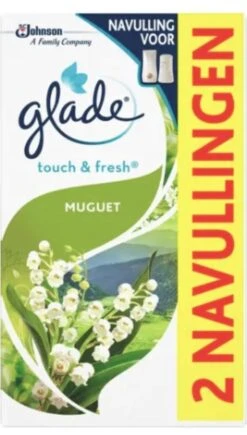 Glade By Brise Touch & Fresh Muguet Navulling - 2 Stuks -Schoonmaakmiddelen Korting 682x1200